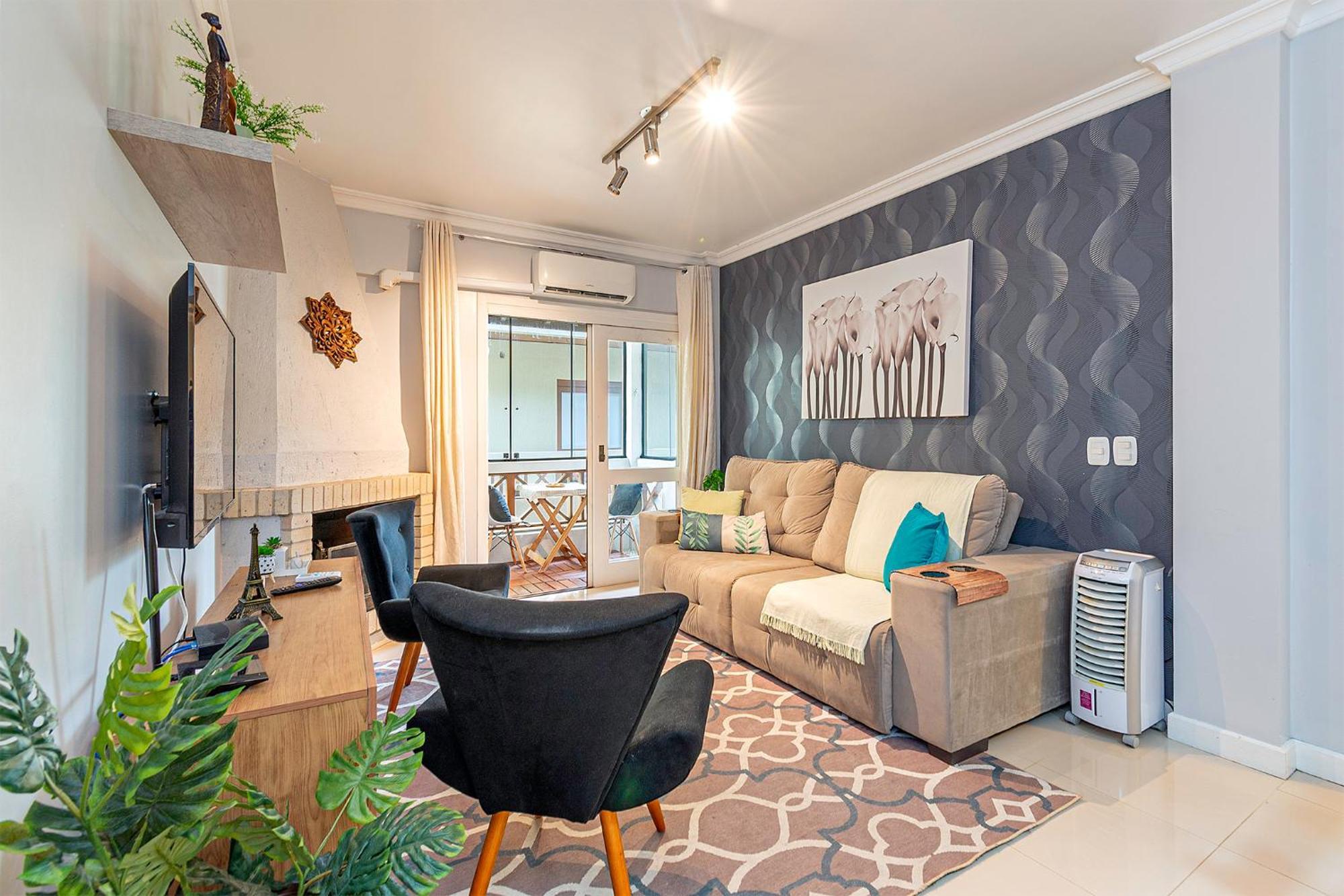 Apartamento 5min Da Rua Coberta, Acomoda 7 Gramado